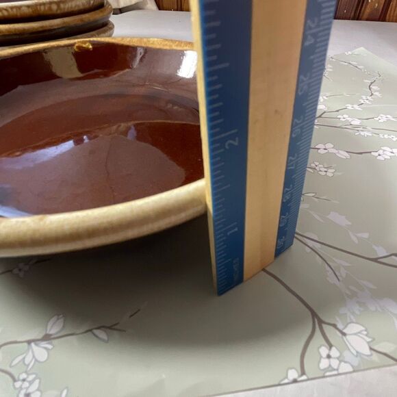 Vintage McCoy Pottery brown drip glaze bowls. - Picture 4 of 6